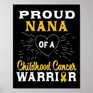 Poster Fière Nana D'Une Lutte Contre Le Cancer De L'Enfan