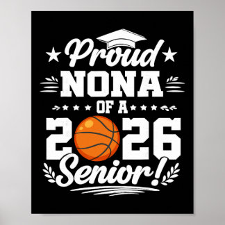 Poster Fière Nona d'un diplômé senior Sketll 2026 