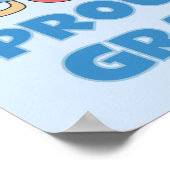 Poster Fière nouvelle grand-mère C'est un garçon cadeaux (Coin)