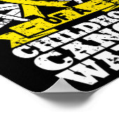 Poster Fière Oncle D'Un Guerrier Du Cancer De L'Enfance (Coin)