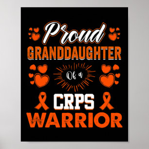 Poster Fière Petite-Fille D'Un Mois De Guerrier De Crps O