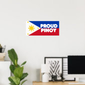 Poster Fière Pinoy (Bureau à domicile)