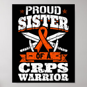 Poster Fière Soeur D'Un Guerrier Des Crps Rsd Sensibilisa