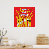 Poster Fière Sourde Américaine (Cuisine)