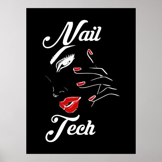 Poster Fière technologie à ongles (Devant)