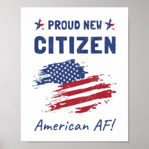 Poster Fiers Nouveau citoyen américain, cérémonie de cito