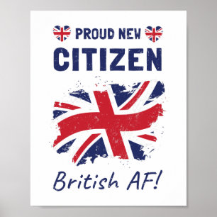 Poster Fiers Nouveau citoyen britannique, cérémonie de ci