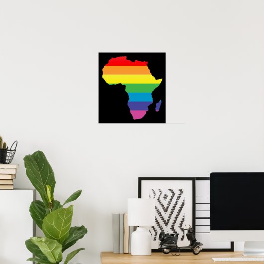 Poster fierté africaine. (Bureau à domicile)