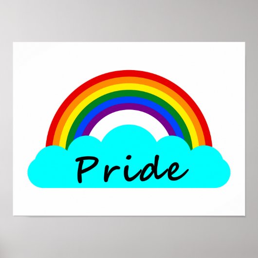 Poster Fierté - Arc-en-ciel LGBT (Devant)