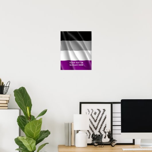 POSTER FIERTÉ ASEXUELLE (Bureau à domicile)