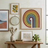 Poster Fierté Carré Moderne Milieu de Siècle