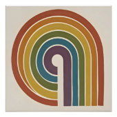 Poster Fierté Carré Moderne Milieu de Siècle (Devant)