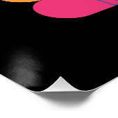 Poster Fierté dans les couleurs arc-en-ciel (Coin)