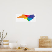 Poster fierté de la carolina du nord. (Cuisine)