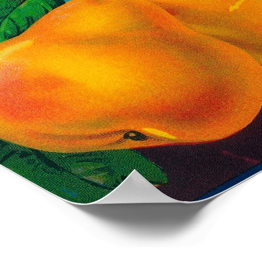 Poster Fierté de la rivière Pear Crate LabelLocke, CA (Coin)