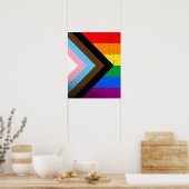 Poster Fierté de progrès LGBTQ+ (Cuisine)