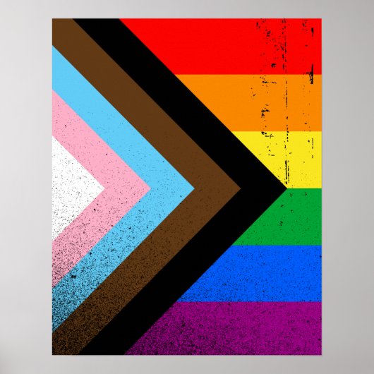 Poster Fierté de progrès LGBTQ+ (Devant)