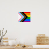 Poster Fierté de progrès LGBTQ+ (Cuisine)