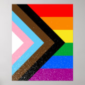 Poster Fierté de progrès LGBTQ+ (Devant)