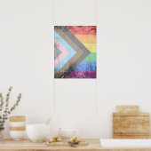 Poster Fierté de progrès LGBTQ+ (Cuisine)