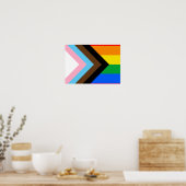 Poster Fierté de progrès LGBTQ+ (Cuisine)