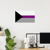 Poster Fierté demisexuelle (Bureau à domicile)