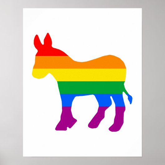 Poster Fierté des démocrates LGBTQ (Devant)