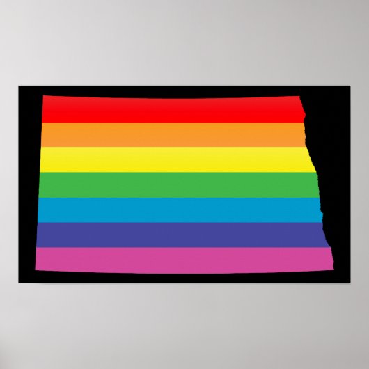 Poster fierté du dakota du nord. (Devant)