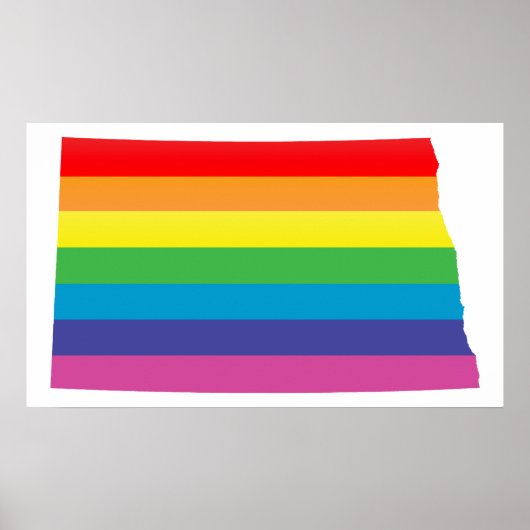 Poster fierté du dakota du nord. (Devant)