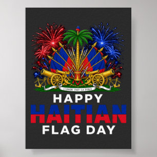 Poster Fierté du Jour du Drapeau Haïtien – Conception Ayi