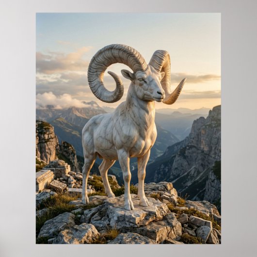 Poster Fierté du mont Ram en marbre (Devant)
