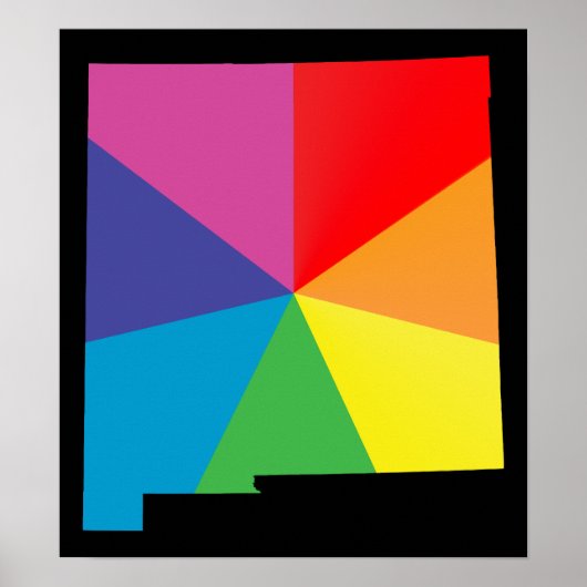 Poster fierté du nouveau-mexique. (Devant)