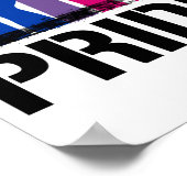 Poster Fierté ensemble bisexuelle (Coin)