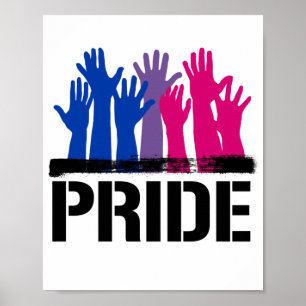 Poster Fierté ensemble bisexuelle