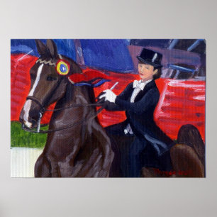 Poster Fierté Et Joie American Saddlebred Horse Portrait
