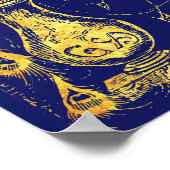 Poster Fierté et préjugé Bleu Peacock Livre couverture (Coin)