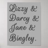 Poster Fierté et préjugés Couples I (Devant)