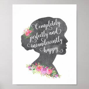 Poster Fierté et préjugés Elizabeth Bennet Citation