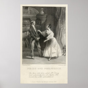 Poster Fierté et préjugés Jane Austen