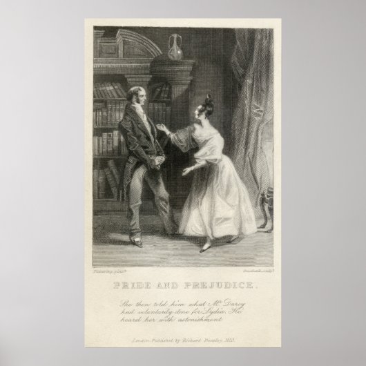 Poster Fierté et préjugés Jane Austen (Devant)