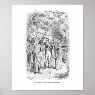 Poster Fierté et préjugés Jane Austen Ladies Wall Art