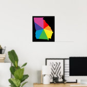 Poster fierté géorgienne. (Bureau à domicile)