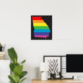 Poster fierté géorgienne. (Bureau à domicile)