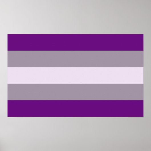 Poster Fierté grise sexuelle (Devant)