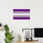 Poster Fierté grise sexuelle (Bureau à domicile)