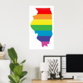 Poster fierté illinoise. (Bureau à domicile)
