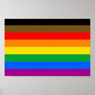 Poster FIERTE INCLUSIVE LGBT (Fierté des gens de couleur)