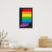 Poster fierté indiana. (Cuisine)