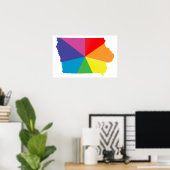 Poster fierté iowa. (Bureau à domicile)
