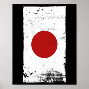 Poster Fierté japonaise voyage vacances Japon Drapeau